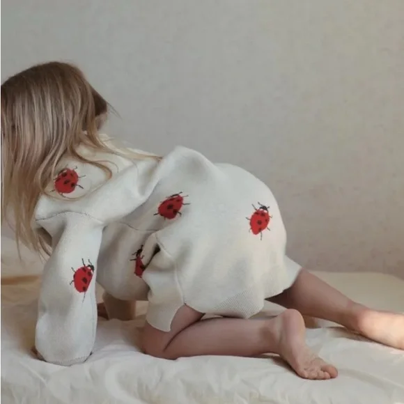 Konges Slojd LAPIS KNIT DRESS LADYBUG - Picture 2 of 7